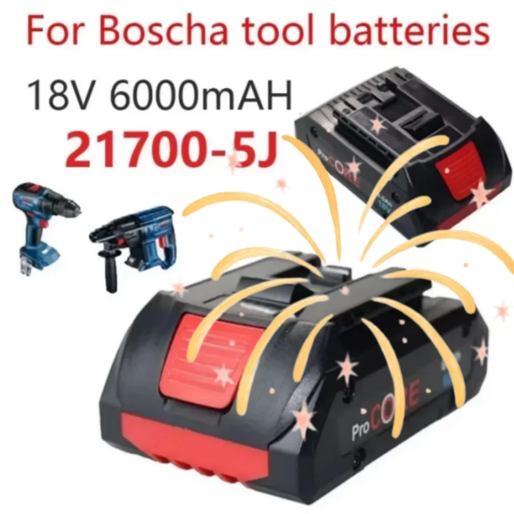 8Ah ProCORE High Power Replacement Battery for Bosch 18V Cordless Tools BAT609 BAT618 GBA18V 21700 5C Power Cell
8Ah ProCORE High Power Replacement Battery for Bosch 18V Cordless Tools BAT609 BAT618 GBA18V 21700 5C Power Cell