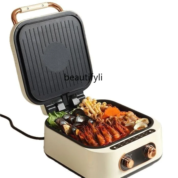 household double-sided heating electric cake pan pancake machine frying multi-functional barbecue sticky pan integrated pot
household double-sided heating electric cake pan pancake machine frying multi-functional barbecue sticky pan integrated pot