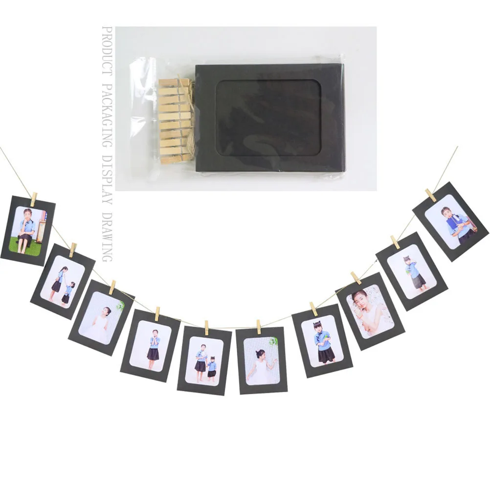 1Set Photo Banner Clip Garland Hemp Rope Black Clip Photo Frame Party Decoration Wall Hanging Display for Graduation Memory
1Set Photo Banner Clip Garland Hemp Rope Black Clip Photo Frame Party Decoration Wall Hanging Display for Graduation Memory