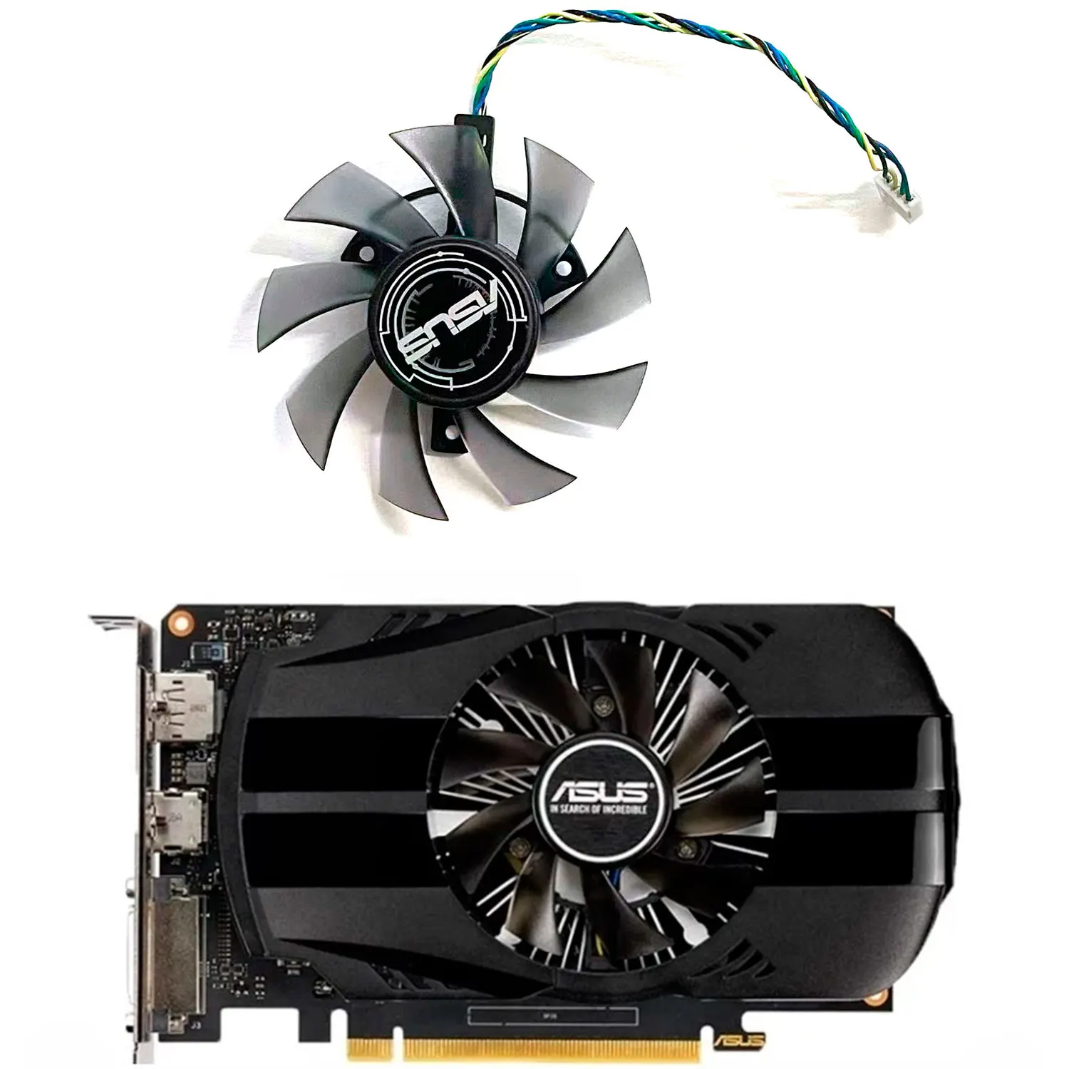 New cooling fan 4PIN 75M T128015BU FD8015U12D suitable for Asus Arez PH RX550 2G graphics card
New cooling fan 4PIN 75M T128015BU FD8015U12D suitable for Asus Arez PH RX550 2G graphics card