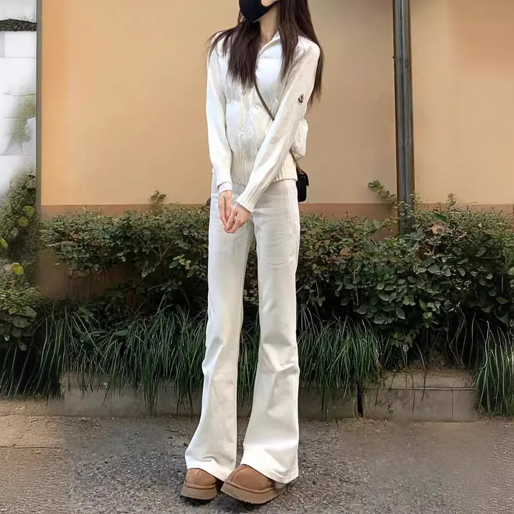 White High Waist Slimming Straight Leg Denim Jeans Women's Fall New Sle Sexy Girl Elastic Bell Bot Long Pants
White High Waist Slimming Straight Leg Denim Jeans Women's Fall New Sle Sexy Girl Elastic Bell Bot Long Pants