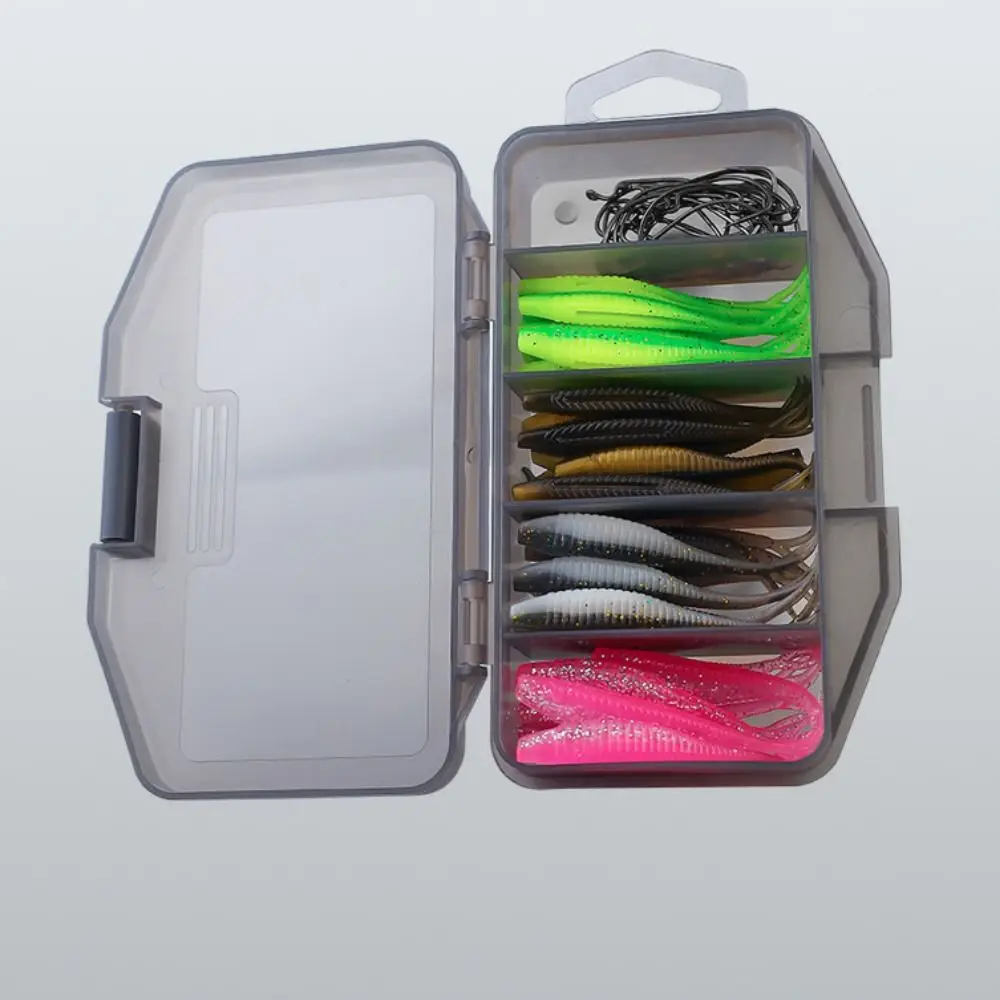 61pcs Crank Hooks Fishing Soft Bait Set with Storage Box Laser Reflection Bionic Fish Bait Set Waterproof Swimbaits
61pcs Crank Hooks Fishing Soft Bait Set with Storage Box Laser Reflection Bionic Fish Bait Set Waterproof Swimbaits