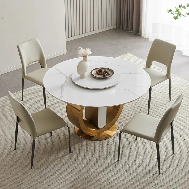 Household small apartment round stainless steel dining table Internet celebrity ins style art table
Household small apartment round stainless steel dining table Internet celebrity ins style art table