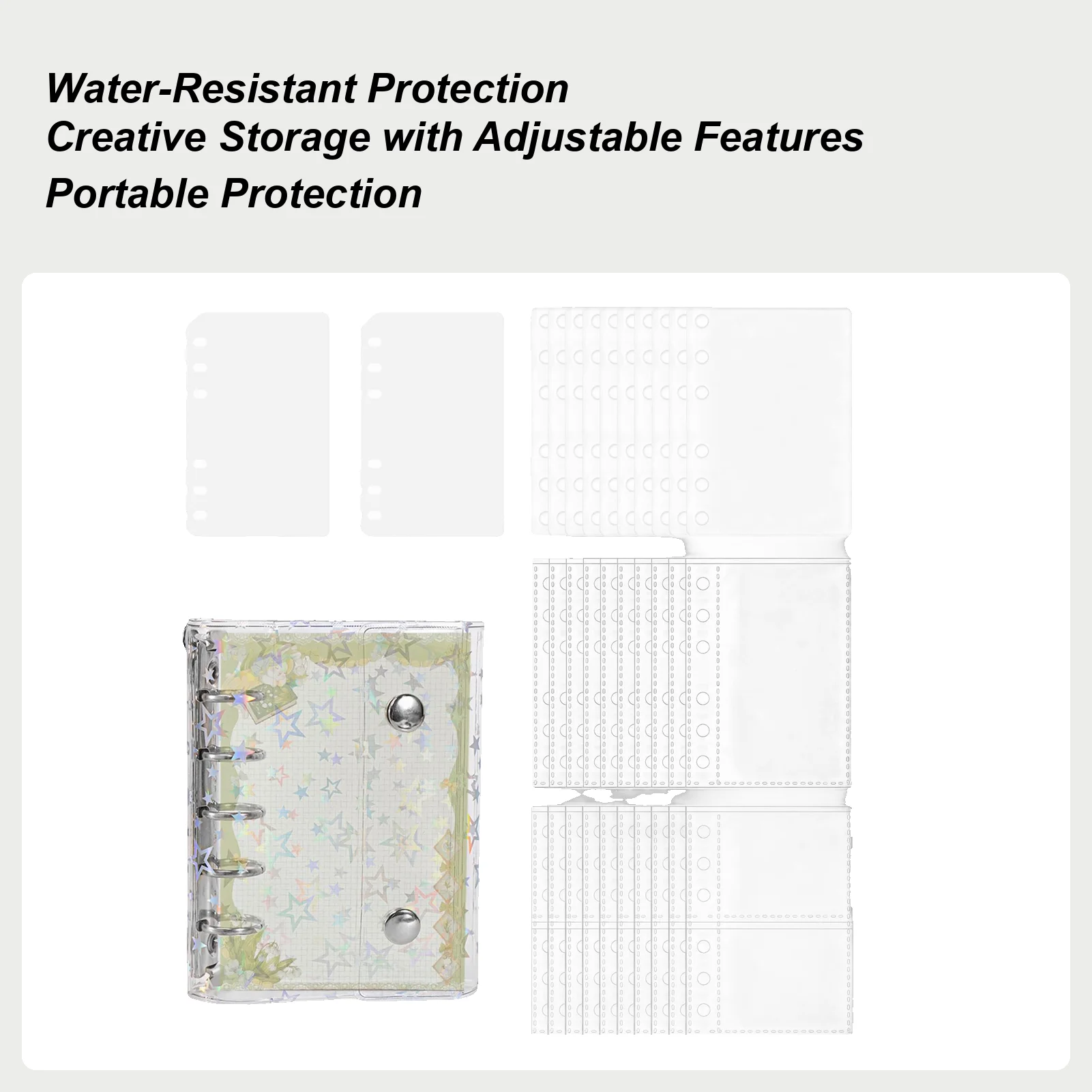 Sticker Organizer Book Lock Closure Scrapbook Sticker Storage Album For Study Note Hand-Drawn Cards Girls Students Kids Teens
Sticker Organizer Book Lock Closure Scrapbook Sticker Storage Album For Study Note Hand-Drawn Cards Girls Students Kids Teens