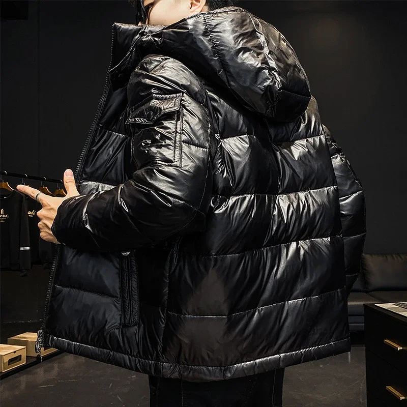 Male Casual Windproof Overcoats Jacket Hooded Fashion Parka Women/Mens Glossy High Quality Parka Winter Warm Thick Parkas Coat
Male Casual Windproof Overcoats Jacket Hooded Fashion Parka Women/Mens Glossy High Quality Parka Winter Warm Thick Parkas Coat