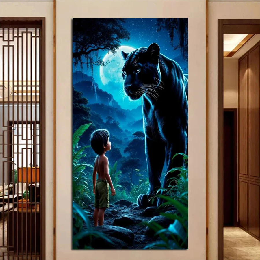 Fullcang Черная пантера и маленький мальчик, большой размер, сделай сам, алмазная живопись, полная дрель, мозаика, вышивка, картина, Настенный декор
Fullcang Черная пантера и маленький мальчик, большой размер, сделай сам, алмазная живопись, полная дрель, мозаика, вышивка, картина, Настенный декор