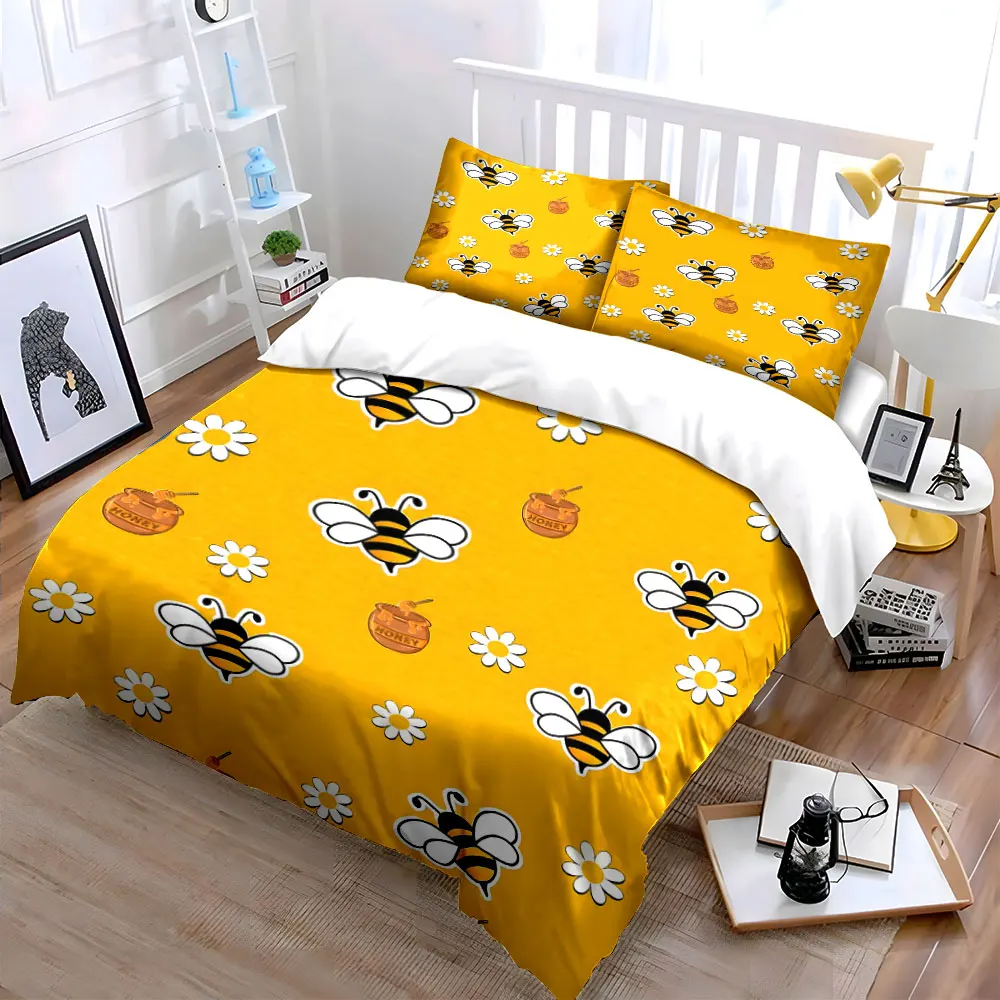 Bee Pattern Decoration Set Multiple sizes kid's and adults' bedroom Exquisite 3PC bedding set, gift
Bee Pattern Decoration Set Multiple sizes kid's and adults' bedroom Exquisite 3PC bedding set, gift