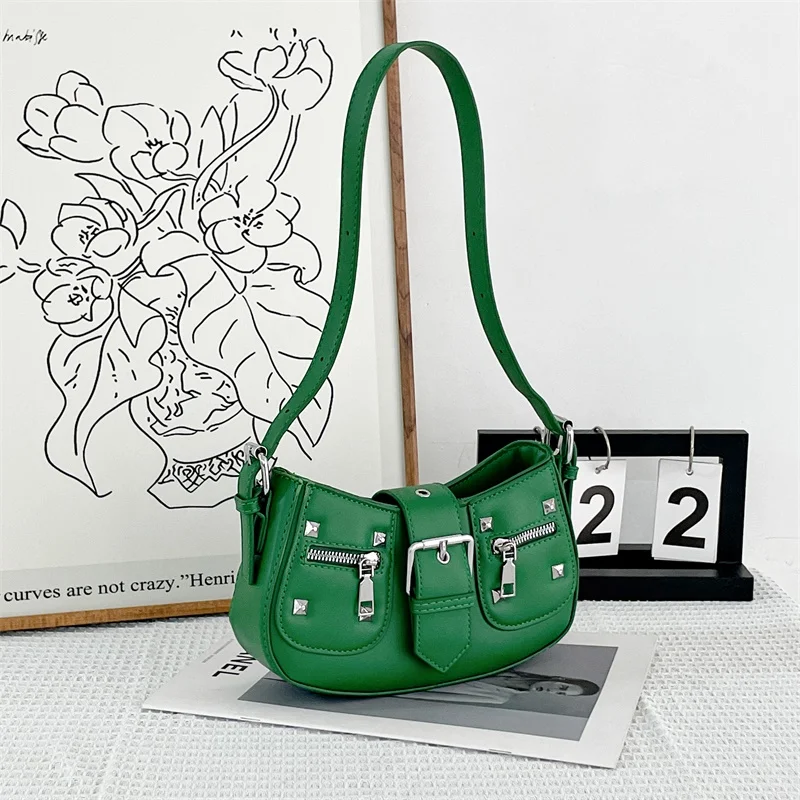 Women Vintage Underarm Bag PU Leather Solid Color Bag Multipocket Y2K Adjustable Strap Female Commute Daily Bag
Women Vintage Underarm Bag PU Leather Solid Color Bag Multipocket Y2K Adjustable Strap Female Commute Daily Bag