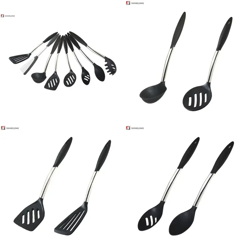 8pcs Kitchen Accessories Nonstick Cooking Utensil Set Heat Resistant Silicone Spoon Turner Spatula Cookware Tools
8pcs Kitchen Accessories Nonstick Cooking Utensil Set Heat Resistant Silicone Spoon Turner Spatula Cookware Tools