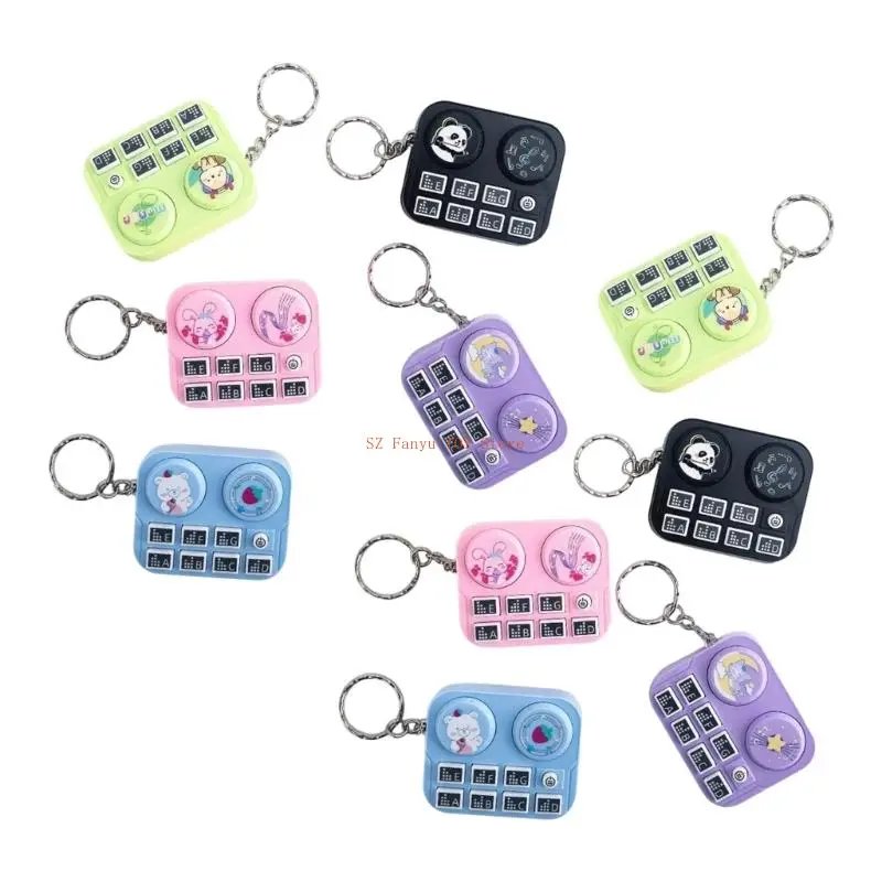 96GC Pack of 10 Mini DJ Controller Keychain Toy with Music Sound Effects Creative Key Holder Hanging Pendant Random Color
96GC Pack of 10 Mini DJ Controller Keychain Toy with Music Sound Effects Creative Key Holder Hanging Pendant Random Color