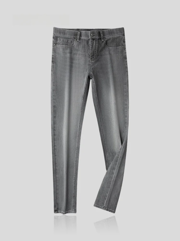 Washed Slim Fit Men's Jeans Lightweight Straight Leg Casual Long Trousers Summer Fashion Sun Protection Clothing I.T
Washed Slim Fit Men's Jeans Lightweight Straight Leg Casual Long Trousers Summer Fashion Sun Protection Clothing I.T