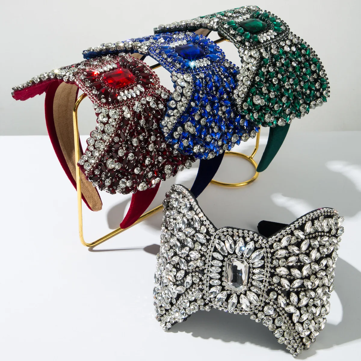 New bow headband heavy craftsmanship glass diamond full diamond light luxury fashion party ball headband hair accessories
New bow headband heavy craftsmanship glass diamond full diamond light luxury fashion party ball headband hair accessories