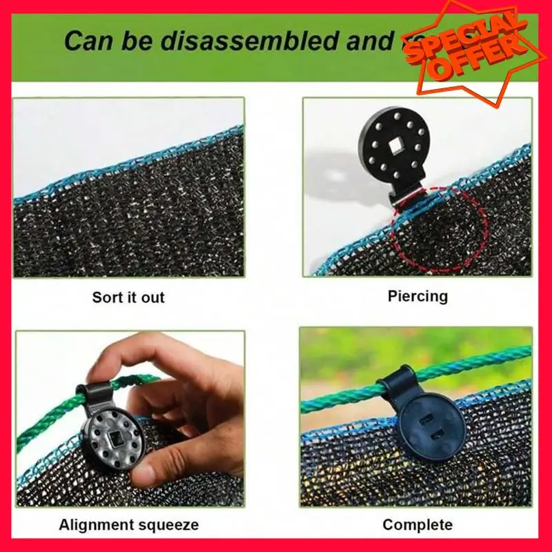-ESTR Tarp Clips Lock Grip, Shade Cloth Plastic Clips For Sun Shade Net,No Need To Worry About Falling Off Due To Strong Wind
-ESTR Tarp Clips Lock Grip, Shade Cloth Plastic Clips For Sun Shade Net,No Need To Worry About Falling Off Due To Strong Wind