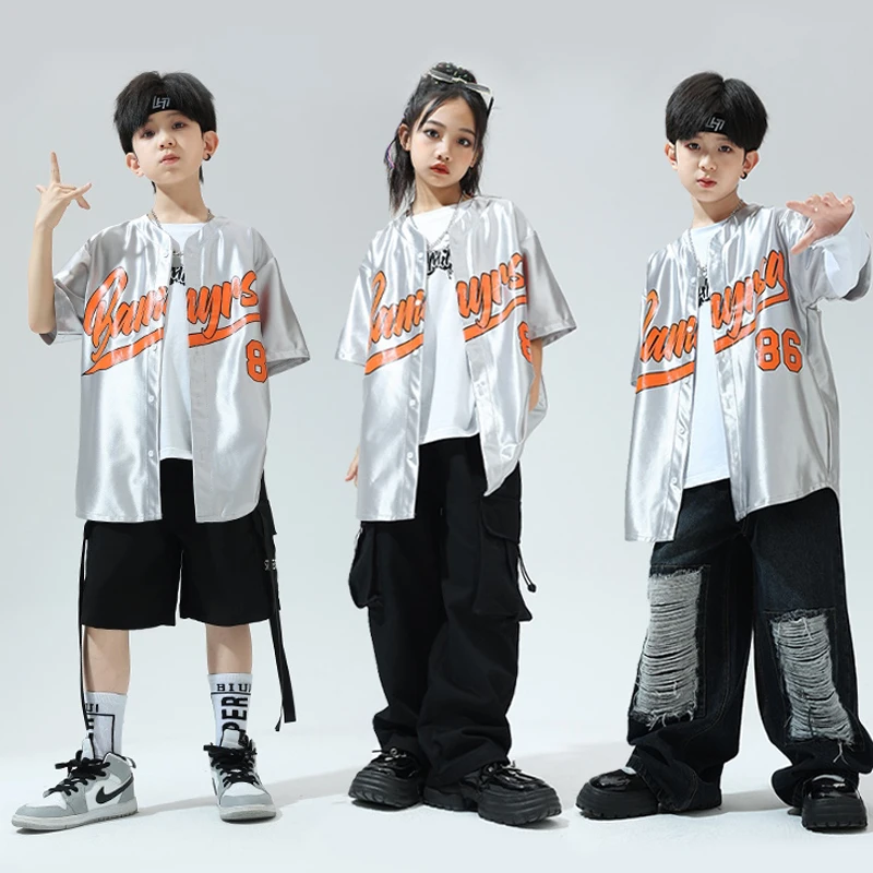2024 Children'S Trendy Clothing For Boys Bright Silver Baseball Suit Girls Jazz Hiphop Dance Performance Stage Costumes DQS14357
2024 Children'S Trendy Clothing For Boys Bright Silver Baseball Suit Girls Jazz Hiphop Dance Performance Stage Costumes DQS14357