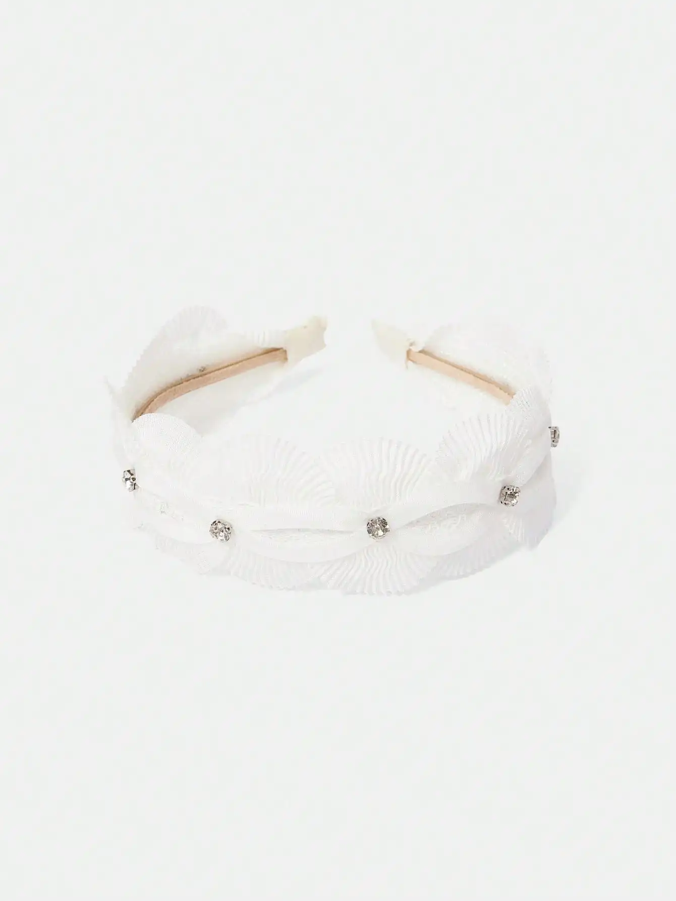 White Lace Gauze Headband With Rhinestones For Women
White Lace Gauze Headband With Rhinestones For Women