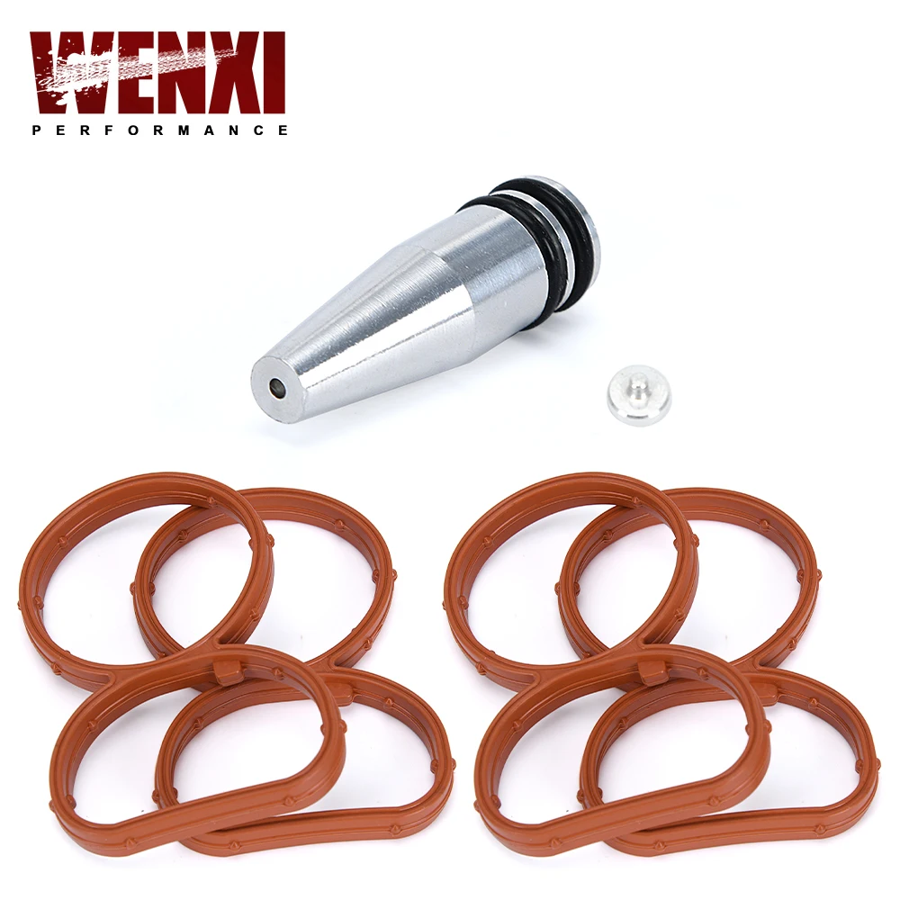 Car Swirl Flap Blank Bung Flaps Removal Plug With 4 Gaskets For BMW N47 2.0D Engine Repair Replacement Accessories Kit
Car Swirl Flap Blank Bung Flaps Removal Plug With 4 Gaskets For BMW N47 2.0D Engine Repair Replacement Accessories Kit