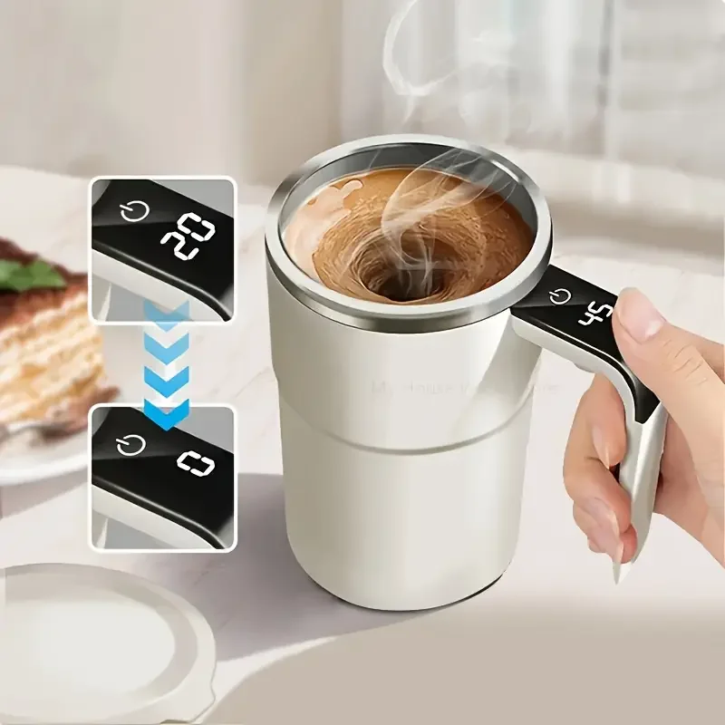 1Pc 304 Stainless Steel Automatic Stirring Cup, Portable Coffee Cup with Temperature Display,Usb Rechargeable,200Mah Battery,Abs Material, Suitable for Home and Office
1Pc 304 Stainless Steel Automatic Stirring Cup, Portable Coffee Cup with Temperature Display,Usb Rechargeable,200Mah Battery,Abs Material, Suitable for Home and Office