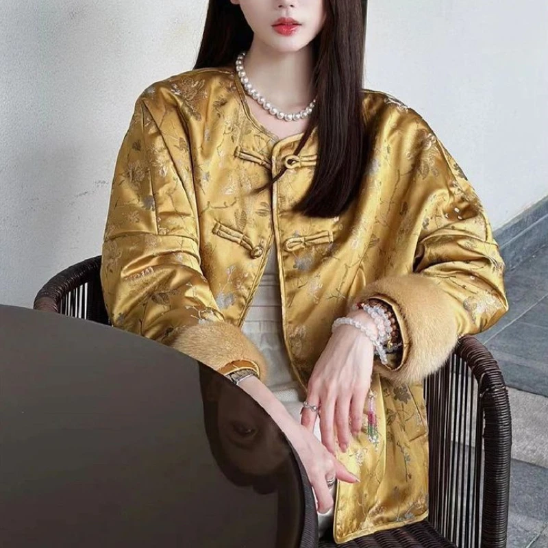 2025 Spring Fall Women Embroidery Dobby Flower Yellow Chinese Style Coat , Woman Vintage Loose Flower Coats
2025 Spring Fall Women Embroidery Dobby Flower Yellow Chinese Style Coat , Woman Vintage Loose Flower Coats