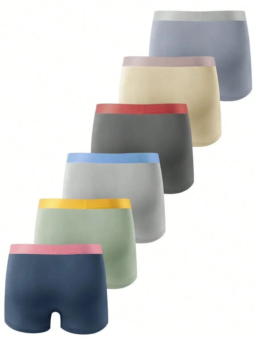 6 Pcs Mens Stretch Ice Silk Boxer Briefs Comfortable Underwear
6 Pcs Mens Stretch Ice Silk Boxer Briefs Comfortable Underwear