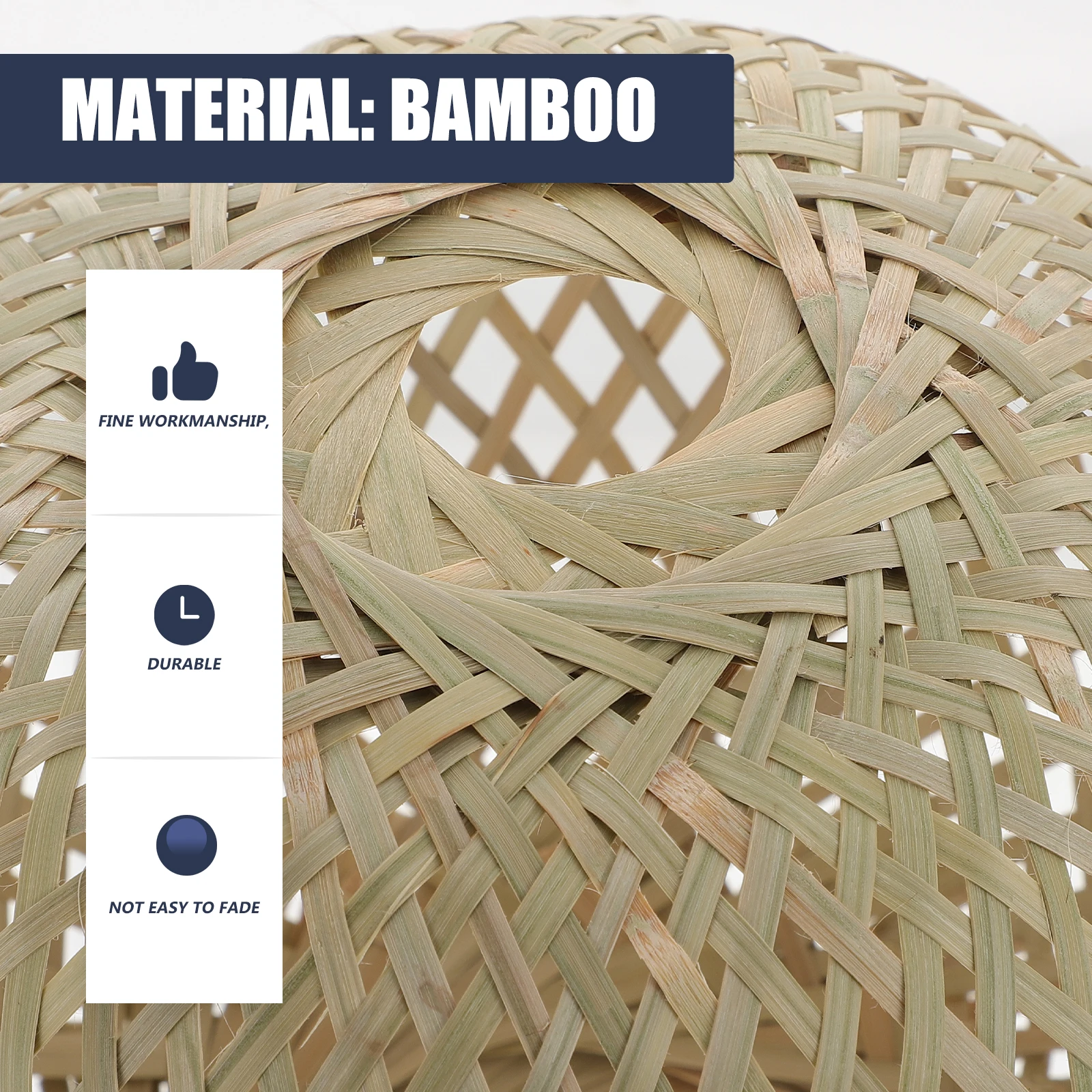 1Pcs Bamboo Pendant Lamp Cover Handmade Weaving Lampshade for Home Dining Room Ceiling Light Decoration Bamboo Lampshade
1Pcs Bamboo Pendant Lamp Cover Handmade Weaving Lampshade for Home Dining Room Ceiling Light Decoration Bamboo Lampshade