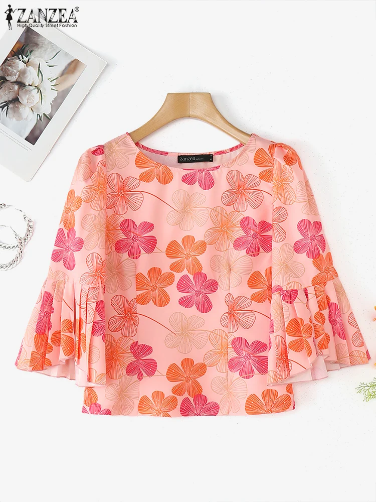 ZANZEA Women Blouse 2025 Fashion Vintage Floral Print Shirts Summer Flare Sleeve Pleated Tunic Casual Loose Top Bohemian Blusas
ZANZEA Women Blouse 2025 Fashion Vintage Floral Print Shirts Summer Flare Sleeve Pleated Tunic Casual Loose Top Bohemian Blusas