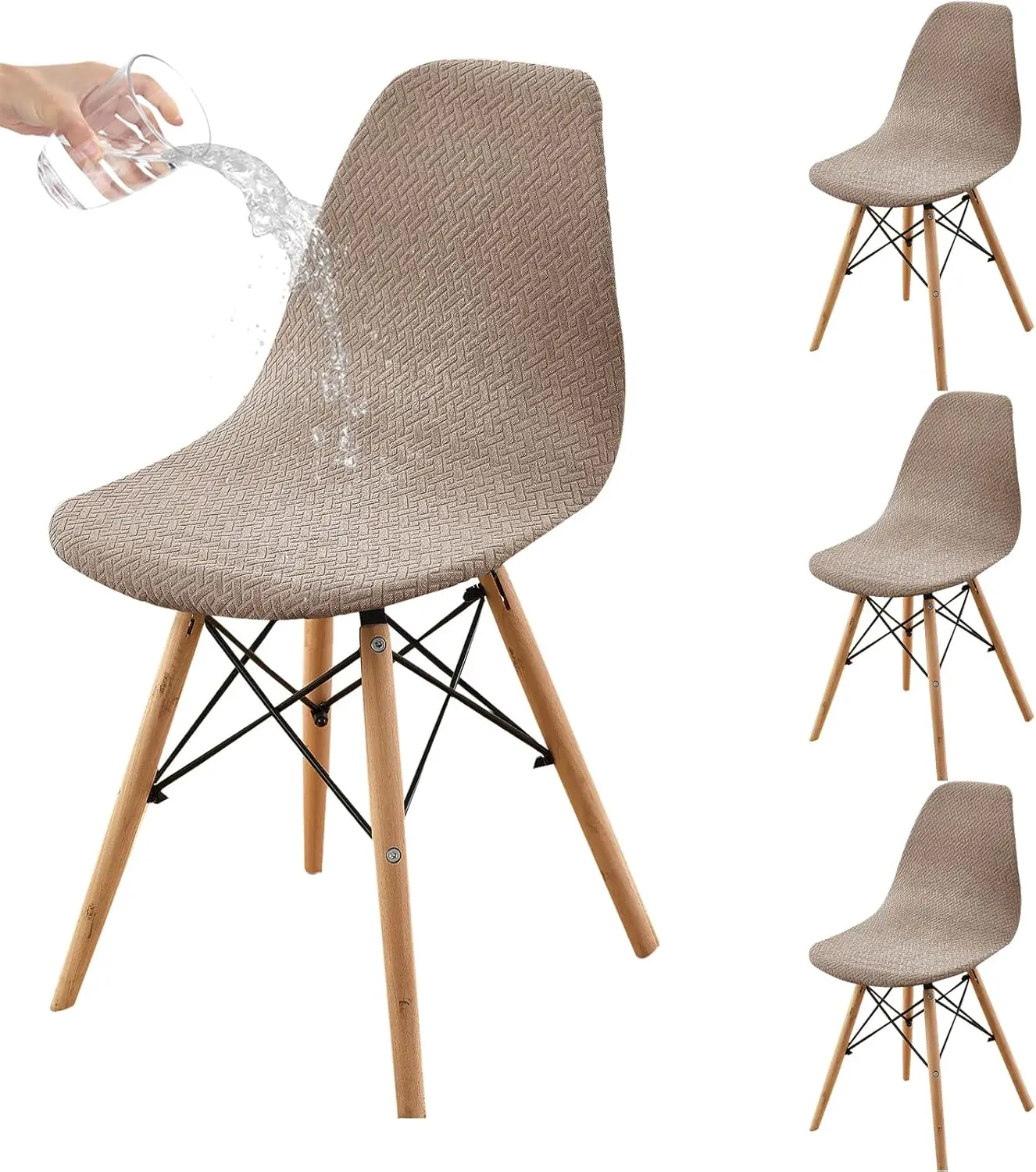 Водонепроницаемые чехлы на стулья в виде ракушки, жаккардовые чехлы на стулья для столовой, набор из 4-х современных чехлов для обеденных стульев середины века
Водонепроницаемые чехлы на стулья в виде ракушки, жаккардовые чехлы на стулья для столовой, набор из 4-х современных чехлов для обеденных стульев середины века