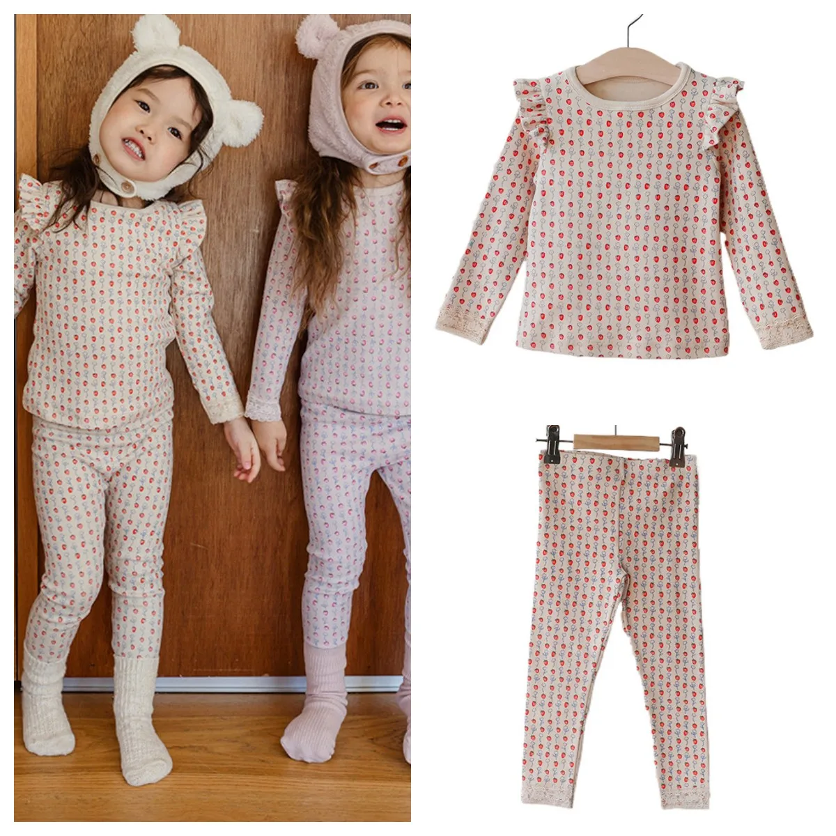 Kids Girls Pajama Set 2024 Winter Baby Girl Cotton Cute Bottom T-Shirt Leggings Kids Pajamas
Kids Girls Pajama Set 2024 Winter Baby Girl Cotton Cute Bottom T-Shirt Leggings Kids Pajamas