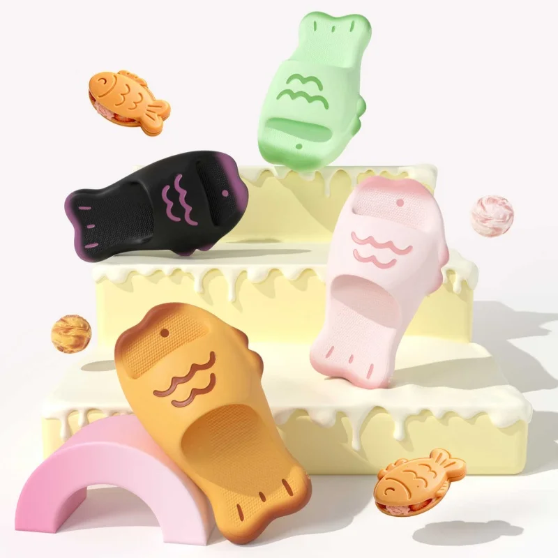 Chikoku Cute Cartoon Taiyaki Slide Slippers Thick Sole Antibacterial Eva Open Toe Indoor Outdoor Beach Home Couples Men Women
Chikoku Cute Cartoon Taiyaki Slide Slippers Thick Sole Antibacterial Eva Open Toe Indoor Outdoor Beach Home Couples Men Women
