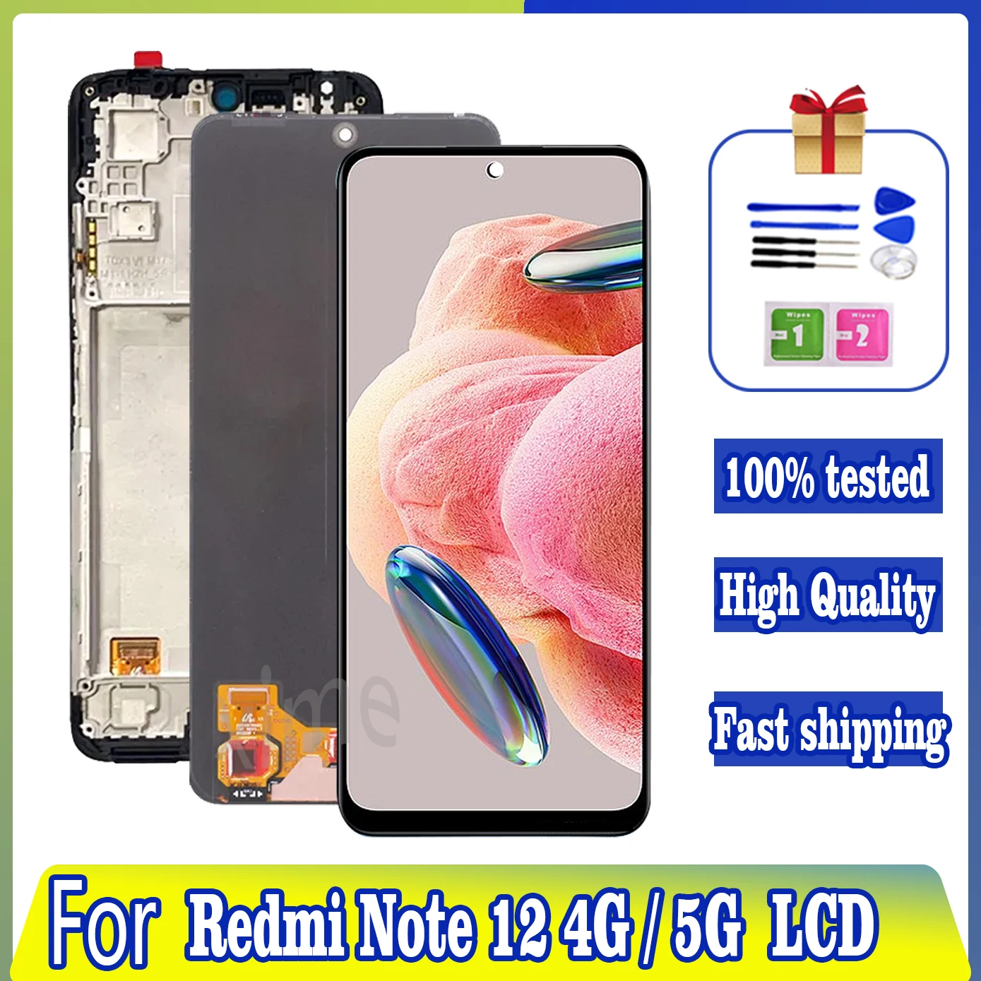 ЖК-дисплей с дигитайзером сенсорного экрана для Xiaomi Redmi Note 12 22111317I, 6,67 дюйма, 4G, запасные части, качество AAA
ЖК-дисплей с дигитайзером сенсорного экрана для Xiaomi Redmi Note 12 22111317I, 6,67 дюйма, 4G, запасные части, качество AAA