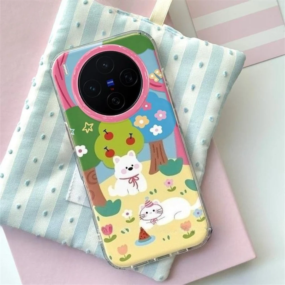 For VIVO X300 X200 PRO MINI X100 X100S X90 Colorful Cute Puppy Cat Phone Case, Lovely Dog Kitten All-inclusive Protective Cover
For VIVO X300 X200 PRO MINI X100 X100S X90 Colorful Cute Puppy Cat Phone Case, Lovely Dog Kitten All-inclusive Protective Cover