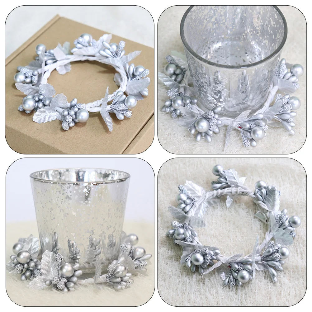 4Pcs Silver Berries Napkin Ring Lightweight Elegant Berry Wreath Napkin Holder Party Decor Wedding Xmas Berries Wreath
4Pcs Silver Berries Napkin Ring Lightweight Elegant Berry Wreath Napkin Holder Party Decor Wedding Xmas Berries Wreath