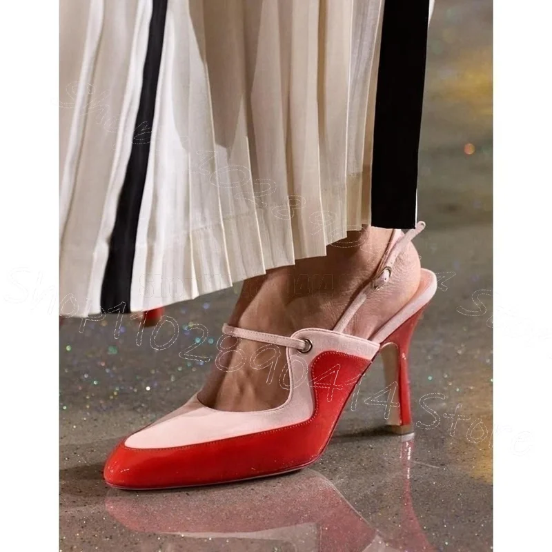 Red Pink Patchwork Pointed Toe Runway Pumps Buckle Strap Women Shoes Thin High Heels Party Feast Dating 2026 Zapatos Para Mujere
Red Pink Patchwork Pointed Toe Runway Pumps Buckle Strap Women Shoes Thin High Heels Party Feast Dating 2026 Zapatos Para Mujere