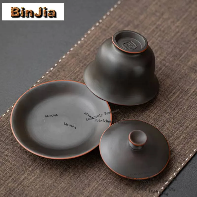 160ml Purple Pottery Gaiwan Handmade Tea Tureen Tea Bowl With Lid Kit Tea Brewing Cover Bowl Kung Fu Tea Set Accessories Craft
160ml Purple Pottery Gaiwan Handmade Tea Tureen Tea Bowl With Lid Kit Tea Brewing Cover Bowl Kung Fu Tea Set Accessories Craft