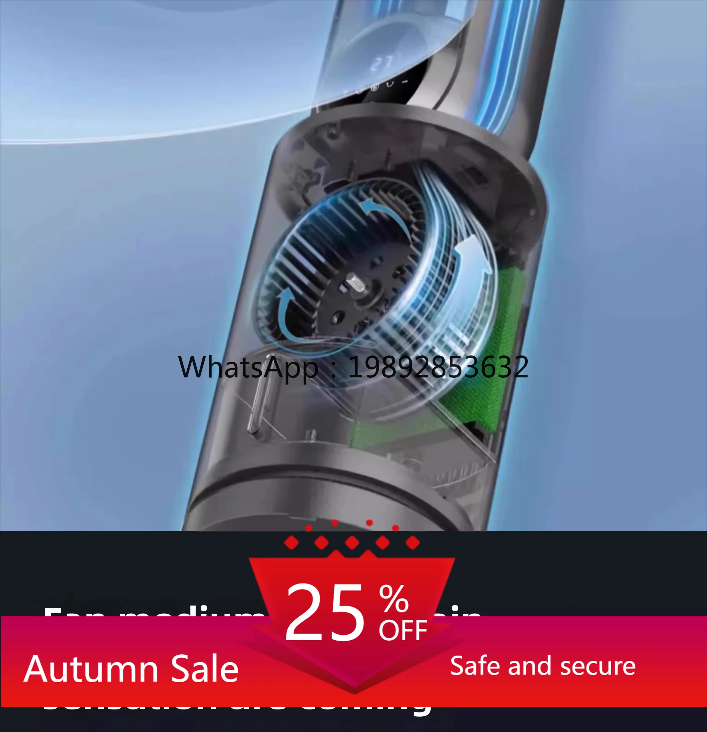 LXC bladeless air conditioner household water-cooled electric air cooling fan tower fan vertical floor fan silent cycle
LXC bladeless air conditioner household water-cooled electric air cooling fan tower fan vertical floor fan silent cycle