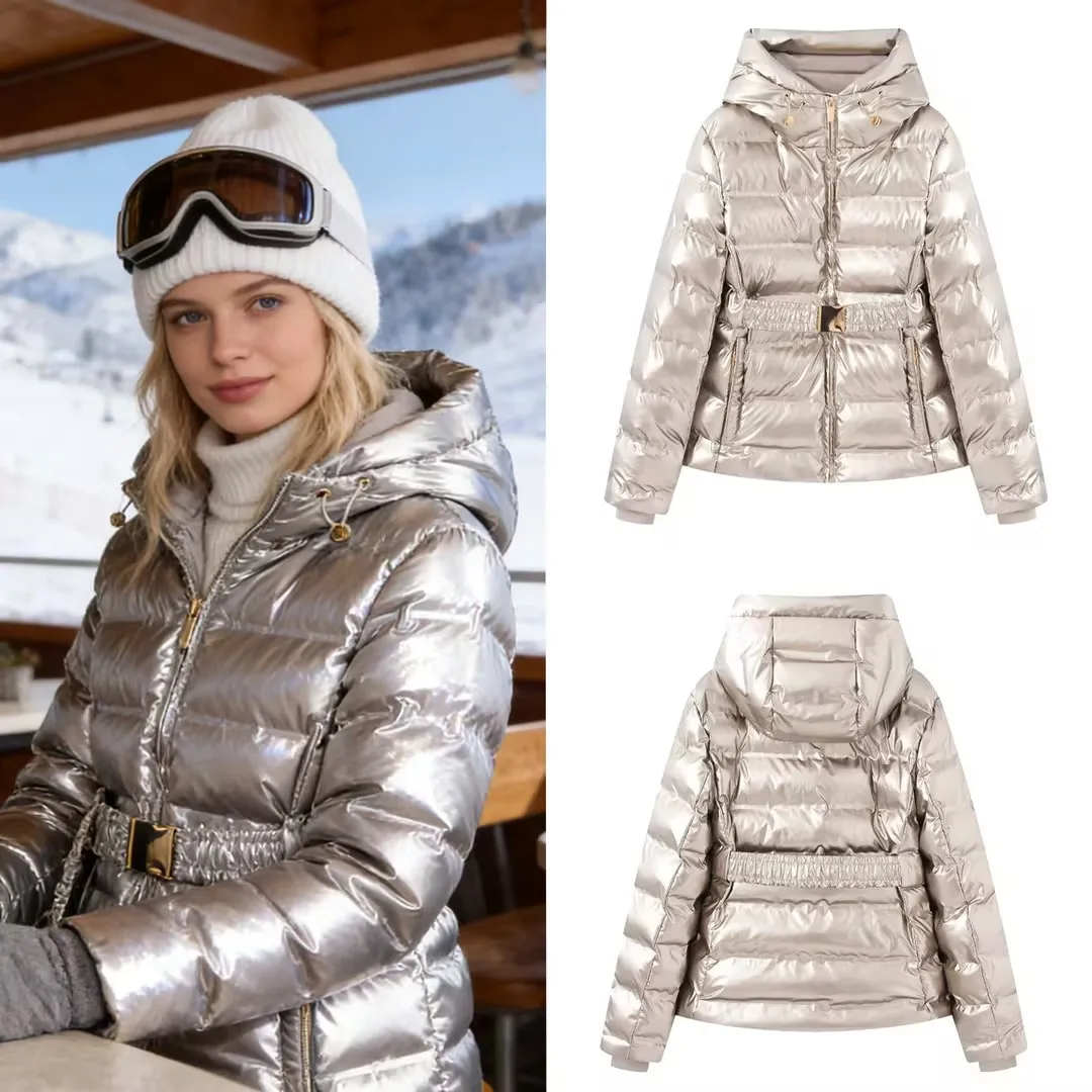 Women's Fashion Slim Fit Jacket Winter Casual Versatile Warm Windproof Hooded Outwear Solid Color Shiny Long-Sleeve Cotton Coat
Women's Fashion Slim Fit Jacket Winter Casual Versatile Warm Windproof Hooded Outwear Solid Color Shiny Long-Sleeve Cotton Coat