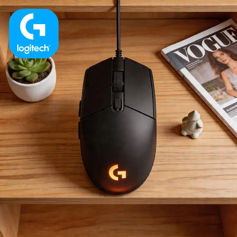 Logitech G102 Wired Mouse 6 Programmable Buttons 8000 DPI Adjustable RGB Lighting Ideal for RTS MOBA FPS Games
Logitech G102 Wired Mouse 6 Programmable Buttons 8000 DPI Adjustable RGB Lighting Ideal for RTS MOBA FPS Games