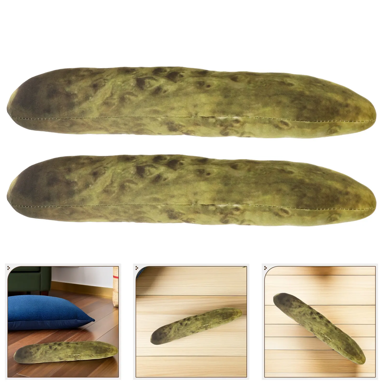 2Pcs Funny Throw Pillow Pickled Cucumber Simulation Food Pillow 17x3 Large Stuffed Cushion Cute Food Themed Sofa Bed Decoration
2Pcs Funny Throw Pillow Pickled Cucumber Simulation Food Pillow 17x3 Large Stuffed Cushion Cute Food Themed Sofa Bed Decoration