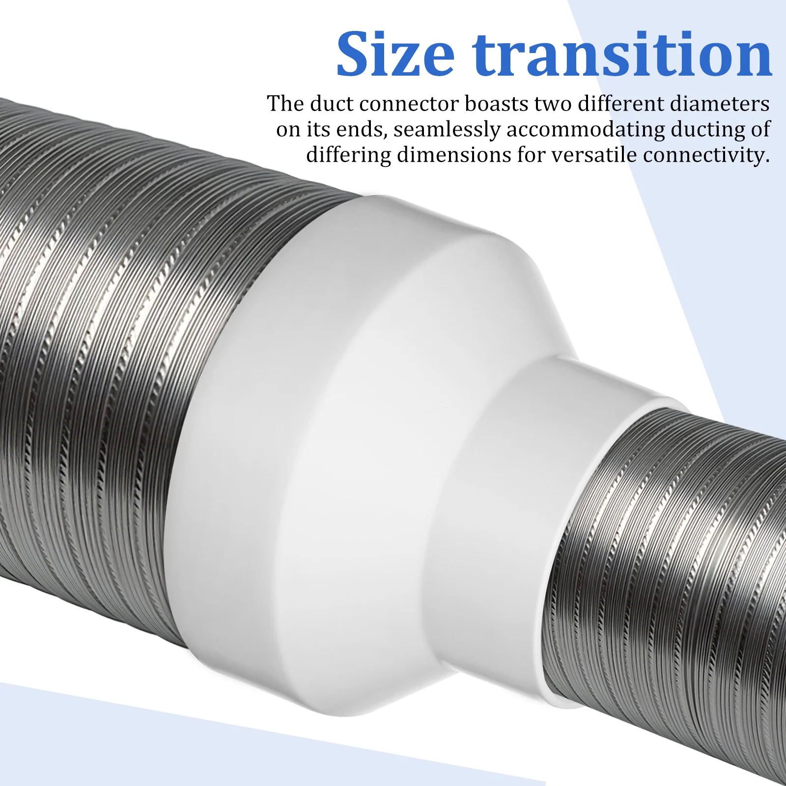 Plastic Duct Reducer Connector Universal Ventilation Adapter Airflow Fitting Exhaust Tube Coupling Sturdy Easy Install Durable
Plastic Duct Reducer Connector Universal Ventilation Adapter Airflow Fitting Exhaust Tube Coupling Sturdy Easy Install Durable