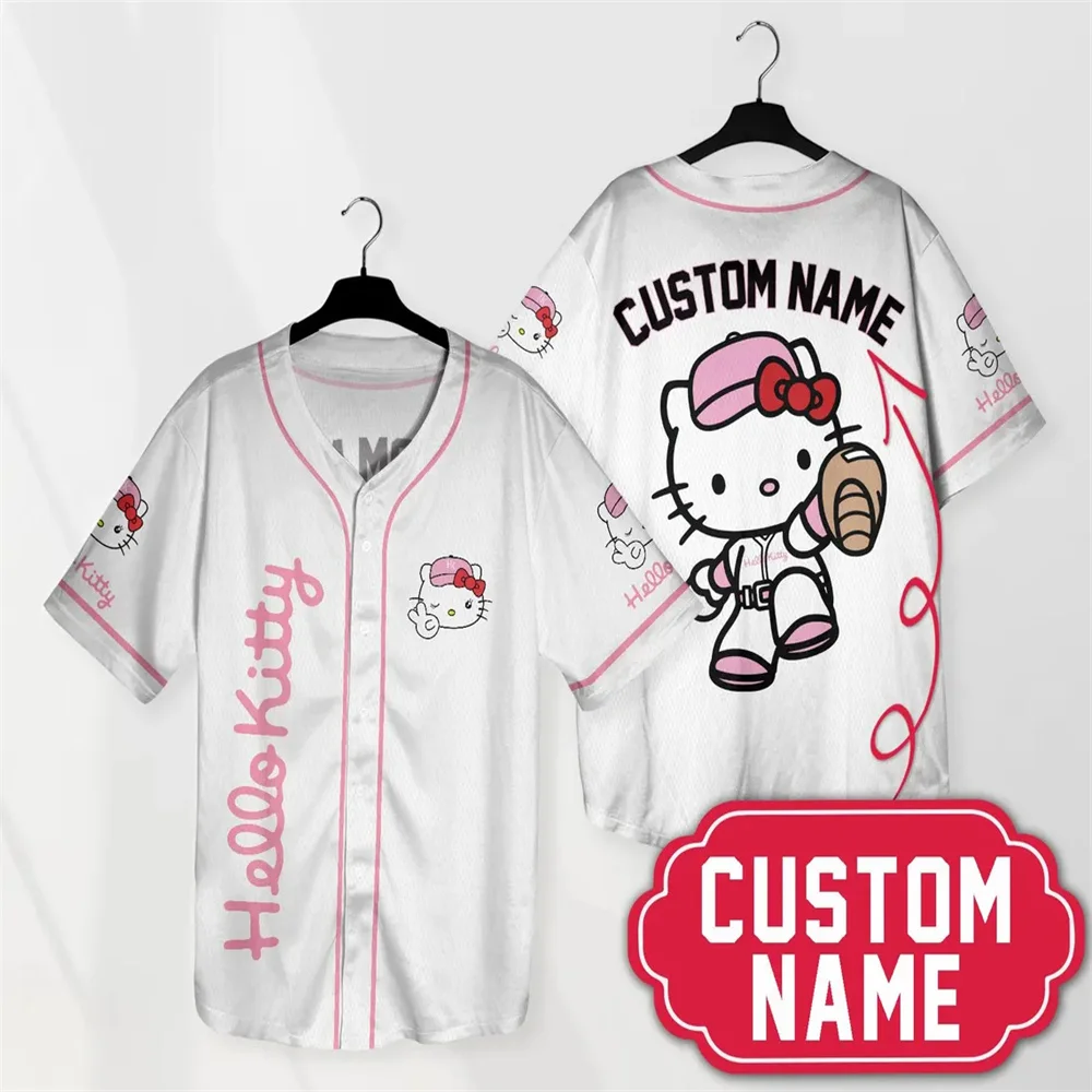 Personalized Hello Kitty Baseball Jersey Custom Name Disney Character Baseball Shirt Hello Kitty Fans Hello Kitty Shirt
Personalized Hello Kitty Baseball Jersey Custom Name Disney Character Baseball Shirt Hello Kitty Fans Hello Kitty Shirt
