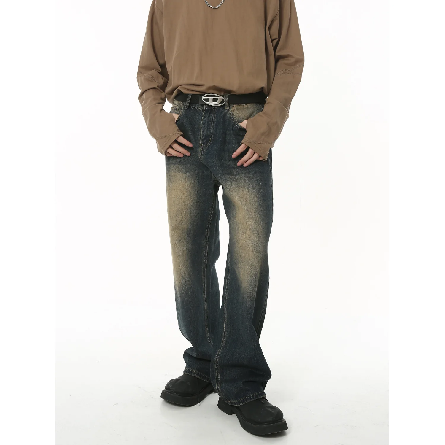 Men Wide Leg Jeans Distressed Jean Ankle Length Denim Pant Mid Waist Zipper Fly Spliced Loose Solid Spring Pockets Vintage
Men Wide Leg Jeans Distressed Jean Ankle Length Denim Pant Mid Waist Zipper Fly Spliced Loose Solid Spring Pockets Vintage