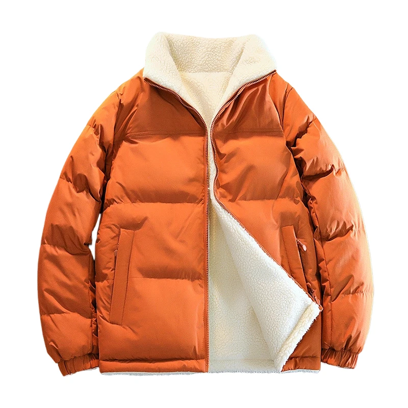 Brand Men's New Korean Style Loose Parkas Lamb Wool Double-sided Wear Windproof Parkas Winter Thick Cotton Added Wool Jacket
Brand Men's New Korean Style Loose Parkas Lamb Wool Double-sided Wear Windproof Parkas Winter Thick Cotton Added Wool Jacket