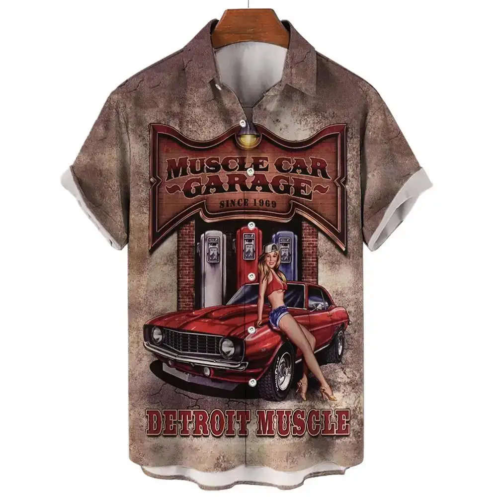Retro classic trend men's shirt - motorcycle enthusiast 3D printed shirt - American street casual quick-drying breathable top
Retro classic trend men's shirt - motorcycle enthusiast 3D printed shirt - American street casual quick-drying breathable top