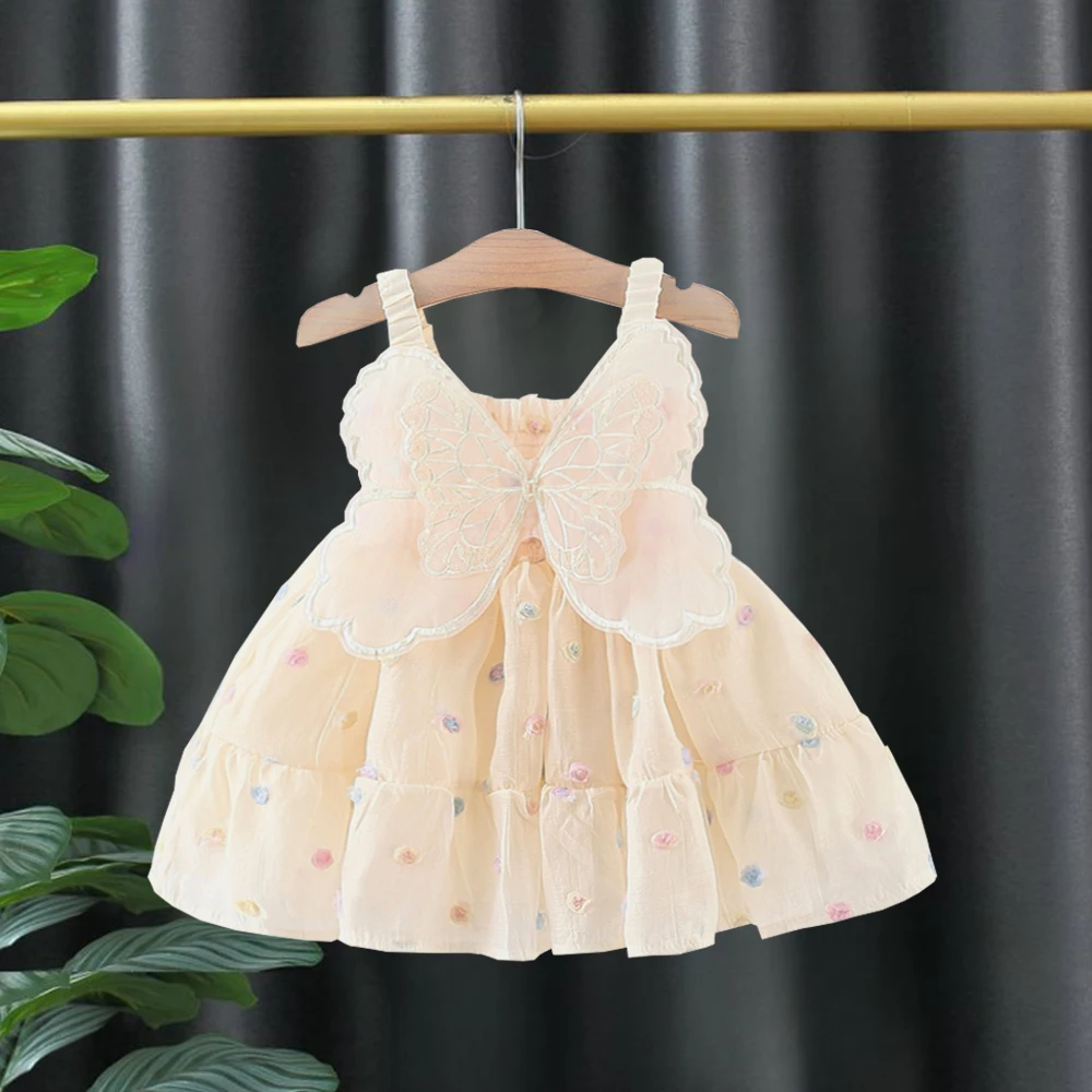 Baby Clothes Girl Summer Sleeveless Flower Embroidered Butterfly Wing Girl Kid'S Dress Gorgeous Flower Fairy'S 1st Birthday Gown
Baby Clothes Girl Summer Sleeveless Flower Embroidered Butterfly Wing Girl Kid'S Dress Gorgeous Flower Fairy'S 1st Birthday Gown