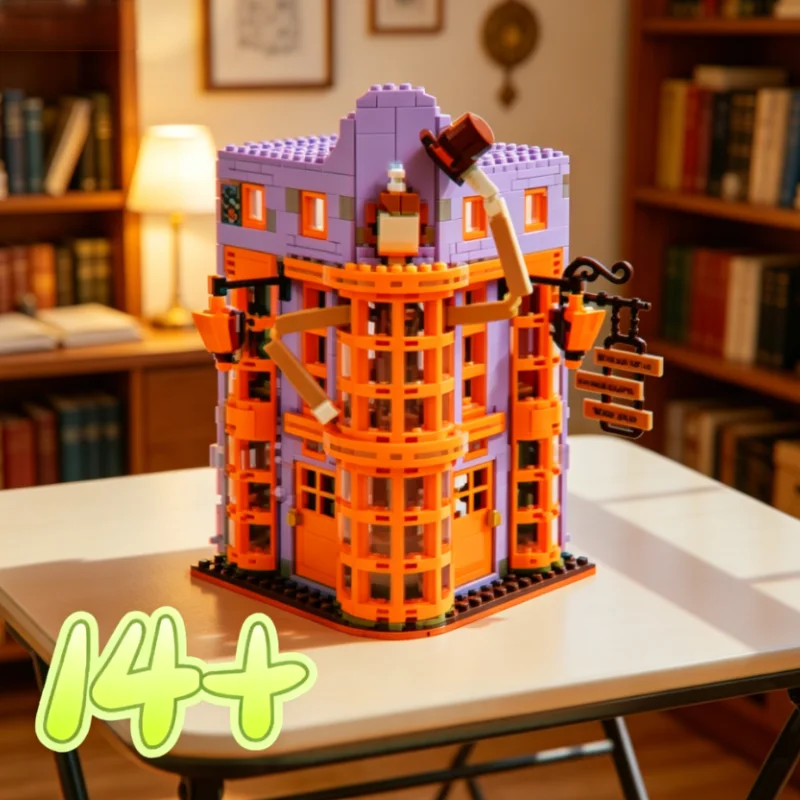 In Stock 886 Pieces Wizarding World Building Block Set Family Joke Shop With Owl Post Scene Model Compatible Constructible Gifts
In Stock 886 Pieces Wizarding World Building Block Set Family Joke Shop With Owl Post Scene Model Compatible Constructible Gifts