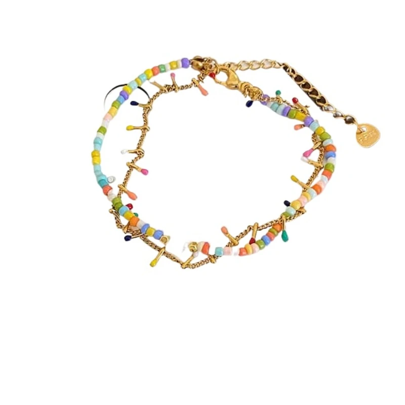 *2024 New Colorful Crystal Beaded Bracelet for Women Elegant Sweet Handmade Woven Chain Bracelet Jewelry Accessories
*2024 New Colorful Crystal Beaded Bracelet for Women Elegant Sweet Handmade Woven Chain Bracelet Jewelry Accessories