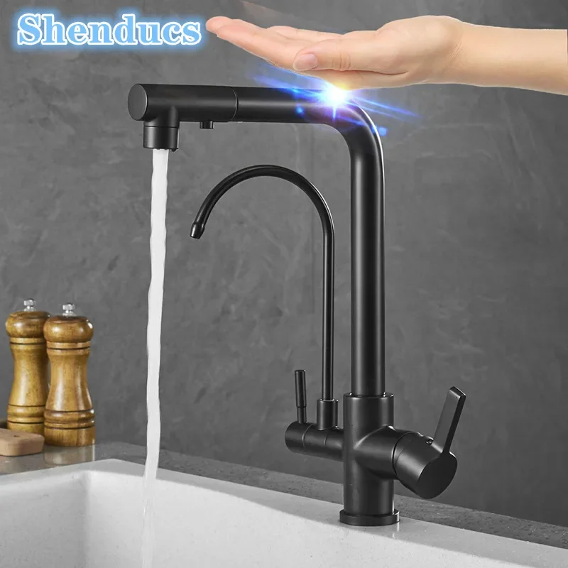 Серый сенсорный фильтрованный кухонный смеситель с выдвижным распылителем Выдвижные кухонные смесители Кран для горячей и холодной воды Сенсорный кухонный смеситель
Серый сенсорный фильтрованный кухонный смеситель с выдвижным распылителем Выдвижные кухонные смесители Кран для горячей и холодной воды Сенсорный кухонный смеситель