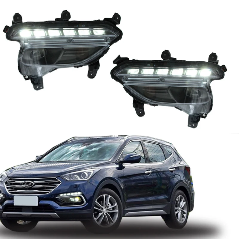 For Hyundai Santa Fe Sport IX45 2016 2017 2018 LED Daytime Running Light Headlight Fog Light Car Assembly Accessories
For Hyundai Santa Fe Sport IX45 2016 2017 2018 LED Daytime Running Light Headlight Fog Light Car Assembly Accessories