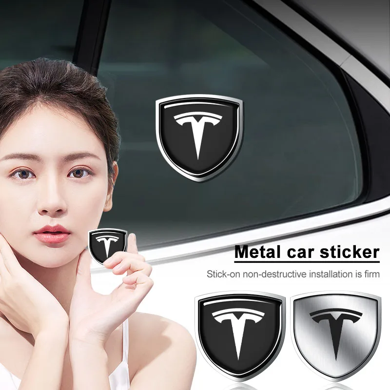 3D Metal Car Body Fender Emblem Shield Stickers Decor Auto For Tesla Model 3 2021 Model S X Y Style Roadster Invader Accessories
3D Metal Car Body Fender Emblem Shield Stickers Decor Auto For Tesla Model 3 2021 Model S X Y Style Roadster Invader Accessories