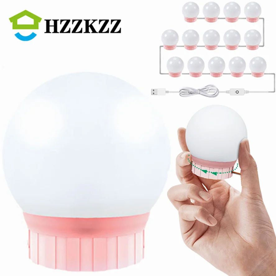 LED USB Professional Makeup Mirror Light Full Backlit Mirror USB Table Mirror with Light 2 6 10 14Bulbs portable Vanity Lights
LED USB Professional Makeup Mirror Light Full Backlit Mirror USB Table Mirror with Light 2 6 10 14Bulbs portable Vanity Lights
