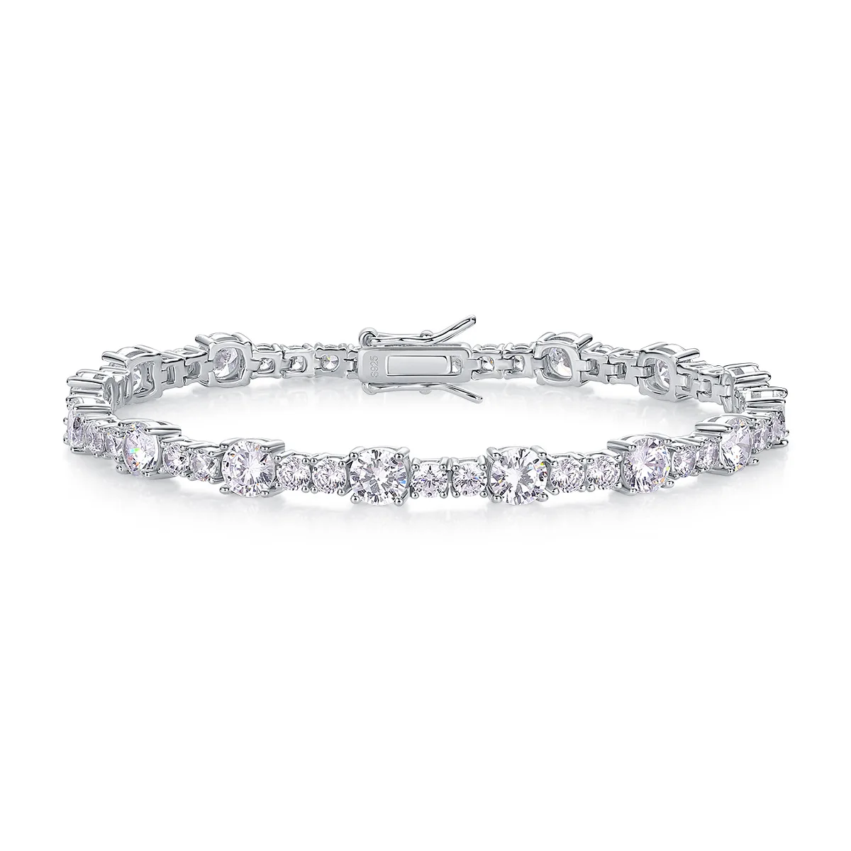 Minimalist Prong Set Moissanite Tennis Bracelet S925 Silver Sparkling Bangle Trendy Elegant Office Wear Fine Jewelry Gift
Minimalist Prong Set Moissanite Tennis Bracelet S925 Silver Sparkling Bangle Trendy Elegant Office Wear Fine Jewelry Gift